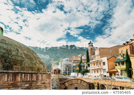 Tbilisi, Georgia. Abanotubani - Bath District - Is Ancient District Of Tbilisi. Also Known As 47595405