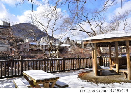 Shiobara Onsen Shiobara Valley Higashiya在人行道上和Hakugawa河溫泉鎮 47595409