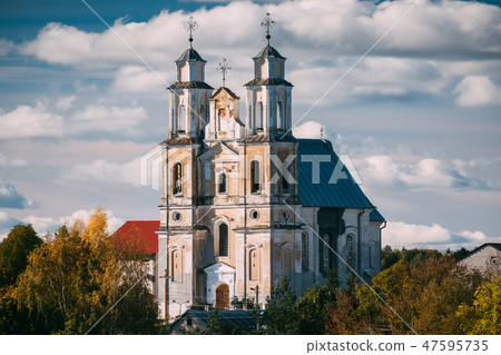 Germanovichi, Vitebsk Region, Belarus. Church Of Transfiguration Of Lord In Sunny Day 47595735