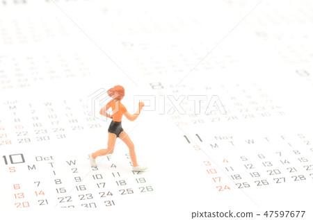 Calendar and exerciser 47597677