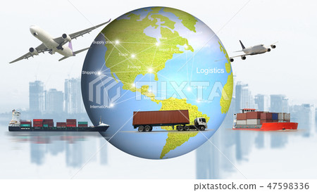 logistic, shipping business management 47598336