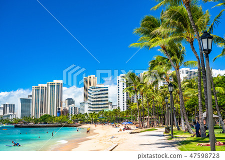 "Hawaii" Waikiki Beach / Oahu Island 47598728