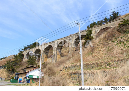 Arch bridge of old Toi line 47599071