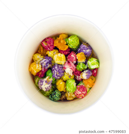 White and glazed popcorn 47599083