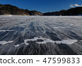 在凍湖Bunpei 01的冷淡的雪 47599833