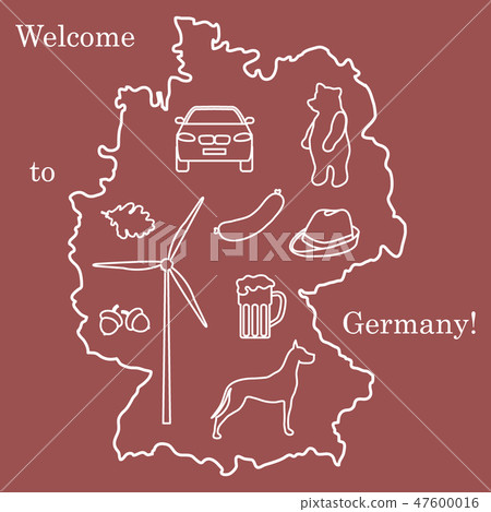 various symbols of Germany Travel and leisure. 47600016