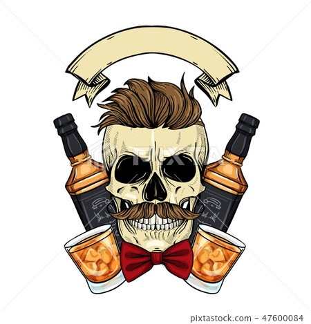 Sketch, barman skull Sketch, barman skull 47600084