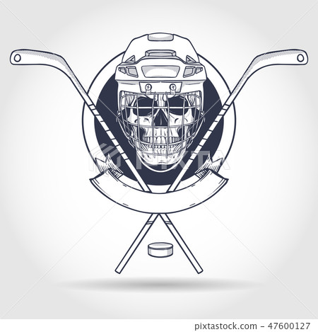 Hockey player skull Hockey player skull 47600127