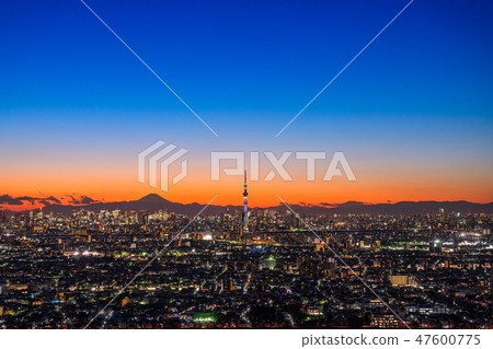 "Superb view of Japan" Tokyo night view · Sky tree view "Superb view of Japan" Tokyo night view · Sky tree view 47600775