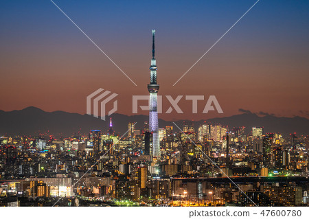 "Superb view of Japan" Tokyo night view · Sky tree view "Superb view of Japan" Tokyo night view · Sky tree view 47600780