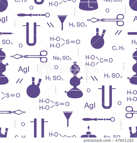 Scientific pattern Chemistry, biology, medicine. - Stock Illustration ...