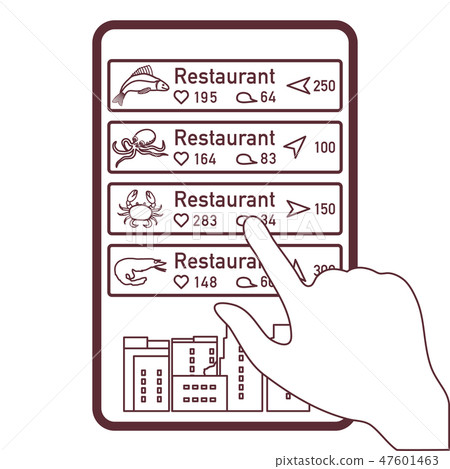 Use AR app to check information around you Use AR app to check information around you 47601463