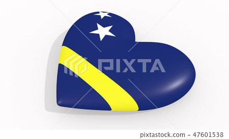 Heart in colors and symbols of Curacao Heart in colors and symbols of Curacao 47601538