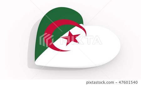 Heart in colors and symbols of Algeria 47601540