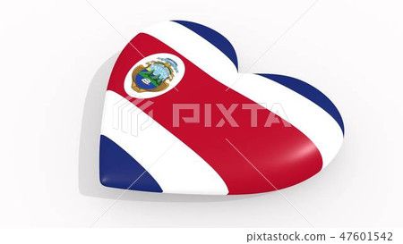 Heart in colors and symbols of Costa Rica Heart in colors and symbols of Costa Rica 47601542