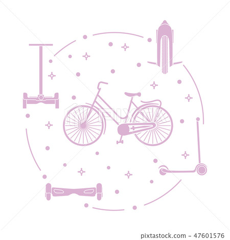 Bike, segway, mono-wheel, scooter, gyroscooter 47601576