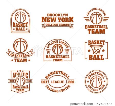 Logo or icons for basketball sport team 47602588