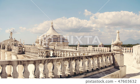 Balcony in white roof of cathedral Balcony in white roof of cathedral 47603632