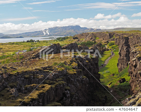 Thingvellir national park Iceland - north american - europe rift Thingvellir national park Iceland - north american - europe rift 47604647
