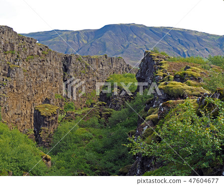 Thingvellir national park Iceland - north american - europe lithosferic rift Thingvellir national park Iceland - north american - europe lithosferic rift 47604677