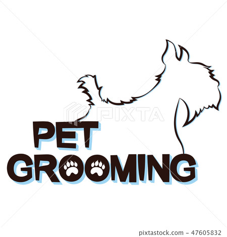 Silhouettes dogs for grooming pets 47605832