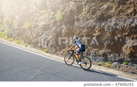 A man road cyclist A man road cyclist 47606283