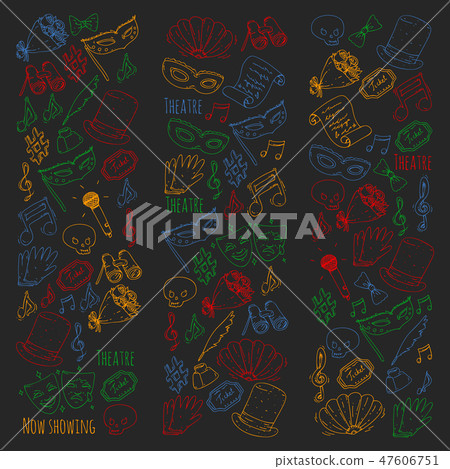 Theatre vector illustration. Entertaiment, cinema, stage, event. Background for banners, posters. Theatre vector illustration. Entertaiment, cinema, stage, event. Background for banners, posters. 47606751