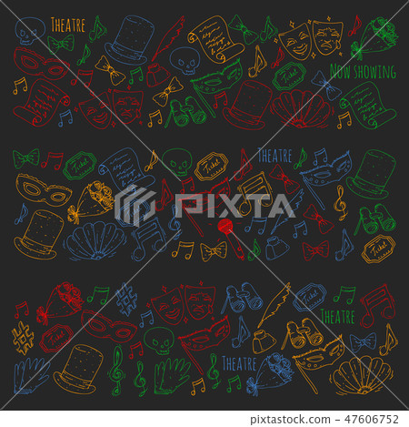 Theatre vector illustration. Entertaiment, cinema, stage, event. Background for banners, posters. Theatre vector illustration. Entertaiment, cinema, stage, event. Background for banners, posters. 47606752