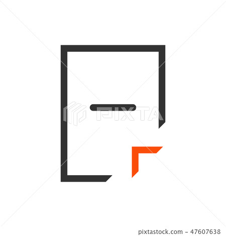 Rejected document icon. Minus on paper, Rejected document icon. Minus on paper, 47607638