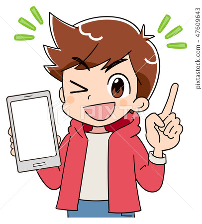 Elementary school child boy boy smaho (anime · game style taste) Elementary school child boy boy smaho (anime · game style taste) 47609643