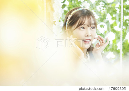 年輕女子,美容,婚禮,婚禮 年輕女子,美容,婚禮,婚禮 47609805