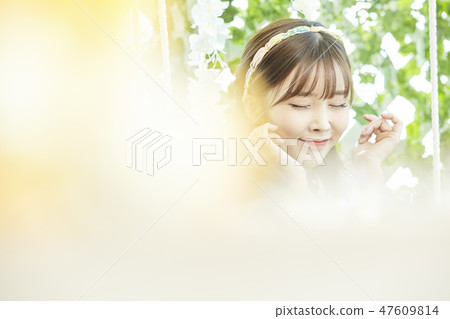 Young woman, beauty, wedding, wedding Young woman, beauty, wedding, wedding 47609814