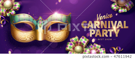 Venice Carnival party banner 47611942