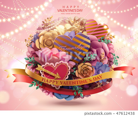 Happy valentine's day card Happy valentine's day card 47612438