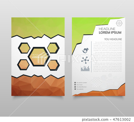 business brochure or magazine cover 47613002