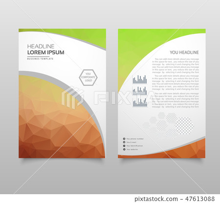 Modern Brochure Layout Flyer And Cover Stock Illustration 47613088 Pixta