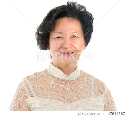 Collage of different women face Collage of different women face 47614567