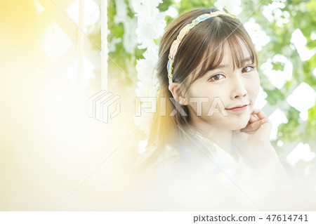 年輕女子，婚禮，婚禮 47614741