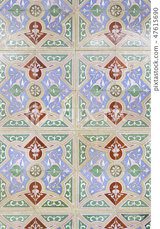 Typical old Lisbon tiles 47615690