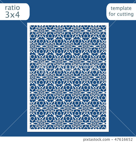 Laser cut wedding invitation card template. Laser cut wedding invitation card template. 47616652