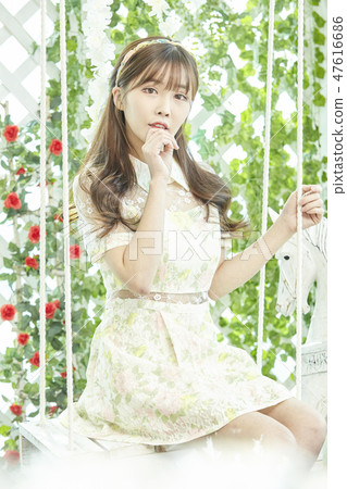 Young woman, wedding, wedding Young woman, wedding, wedding 47616686
