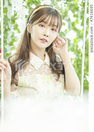 Young woman, wedding, wedding Young woman, wedding, wedding 47616695