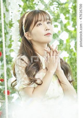 Young woman, wedding, wedding Young woman, wedding, wedding 47616700