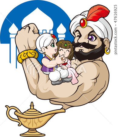 Aladdin and magic lamp Aladdin and magic lamp 47616925