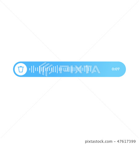 Voice and audio message.  47617399