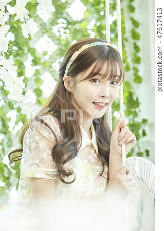 Young woman, wedding, wedding Young woman, wedding, wedding 47617413