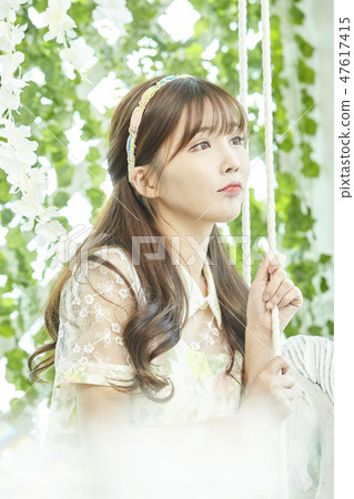 Young woman, wedding, wedding Young woman, wedding, wedding 47617415