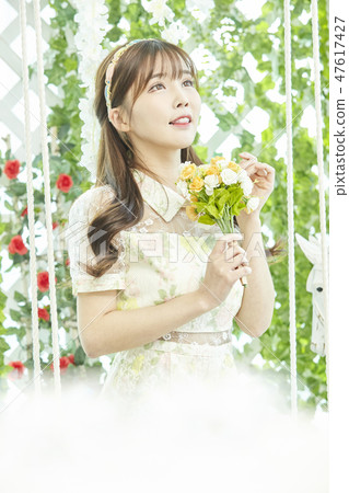 Young woman, wedding, wedding 47617427