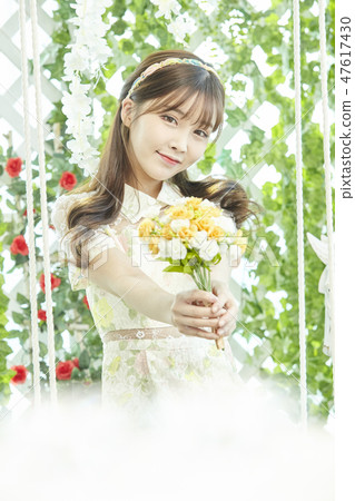Young woman, wedding, wedding Young woman, wedding, wedding 47617430