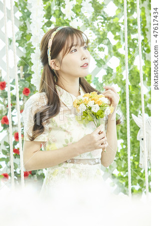 Young woman, wedding, wedding Young woman, wedding, wedding 47617434